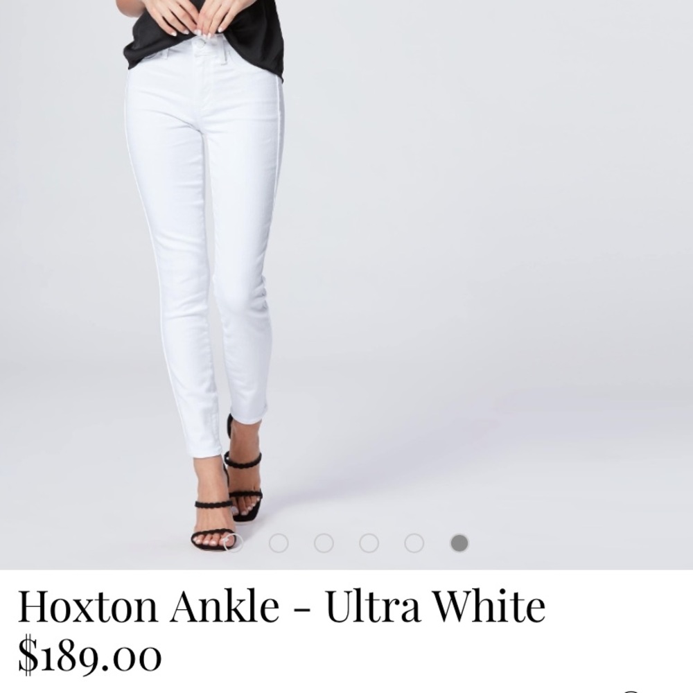PAIGE Hoxton Ankle White Jeans